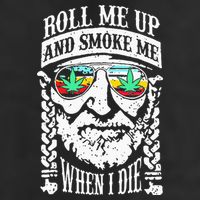 Roll Me Up And Smoke Me When I Die 7 Panel Mesh Trucker Snapback Hat