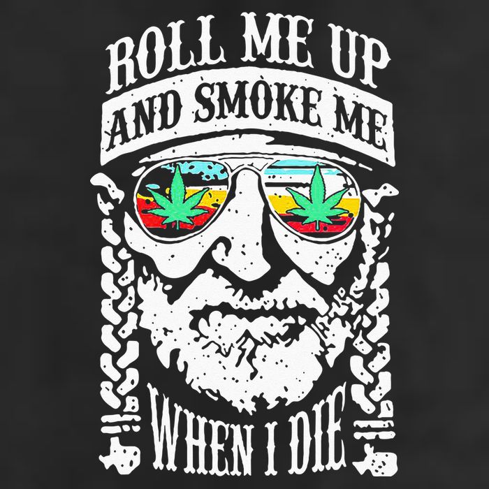 Roll Me Up And Smoke Me When I Die 7 Panel Mesh Trucker Snapback Hat