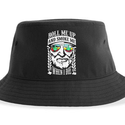 Roll Me Up And Smoke Me When I Die Sustainable Bucket Hat