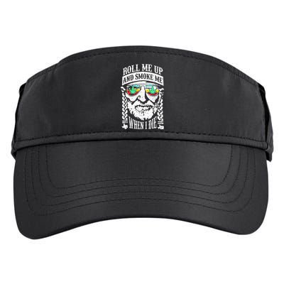 Roll Me Up And Smoke Me When I Die Adult Drive Performance Visor