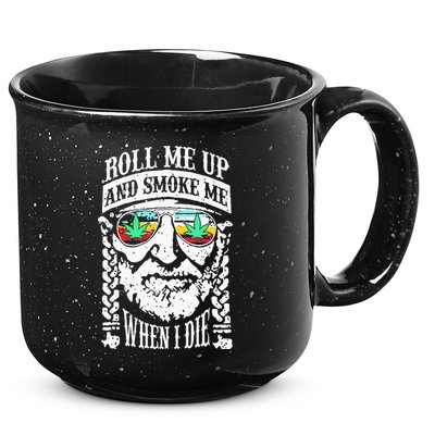 Roll Me Up And Smoke Me When I Die 15oz Campfire Ceramic Mug