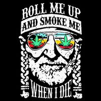 Roll Me Up And Smoke Me When I Die Drawstring Bag