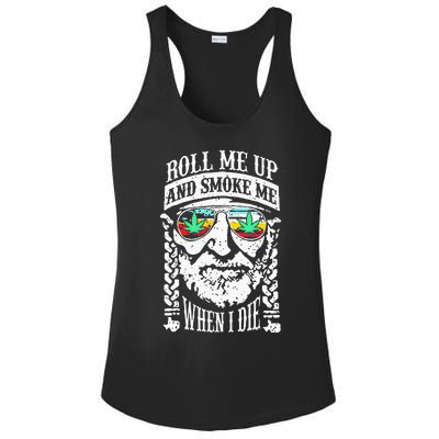 Roll Me Up And Smoke Me When I Die Ladies PosiCharge Competitor Racerback Tank