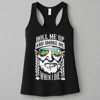 Roll Me Up And Smoke Me When I Die Womens Tank Top