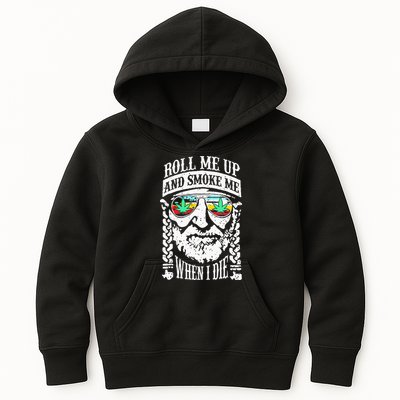 Roll Me Up And Smoke Me When I Die Kids Hoodie