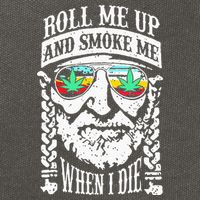 Roll Me Up And Smoke Me When I Die Cotton Canvas Backpack