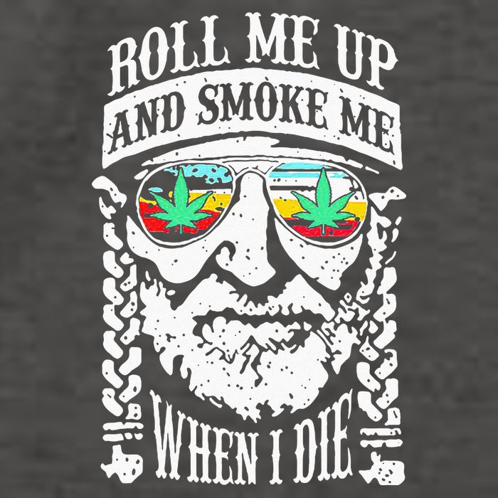 Roll Me Up And Smoke Me When I Die Vector Backpack