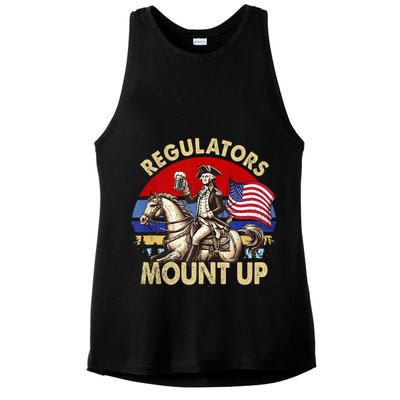 Regulators Mount Up 4th Of July Independence Day Ladies PosiCharge Tri-Blend Wicking Tank