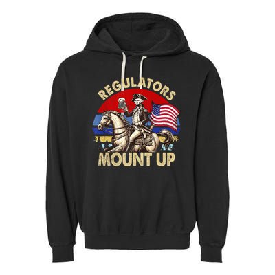 Regulators Mount Up 4th Of July Independence Day Garment-Dyed Fleece Hoodie