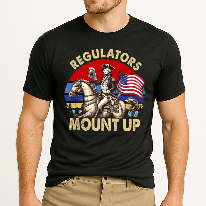 Regulators Mount Up 4th Of July Independence Day Cooling Performance Crew T-Shirt