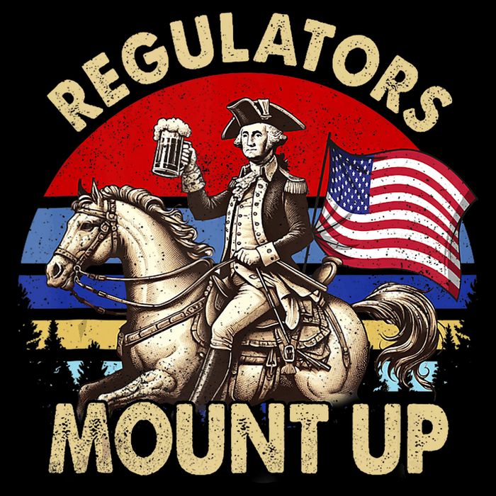 Regulators Mount Up 4th Of July Independence Day Cooling Performance Crew T-Shirt
