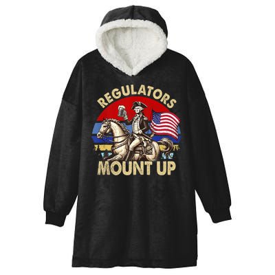 Regulators Mount Up 4th Of July Independence Day Hooded Wearable Blanket