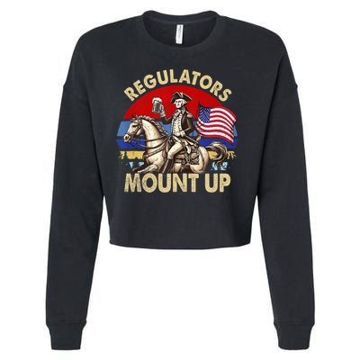 Regulators Mount Up 4th Of July Independence Day Cropped Pullover Crew