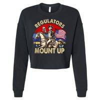 Regulators Mount Up 4th Of July Independence Day Cropped Pullover Crew