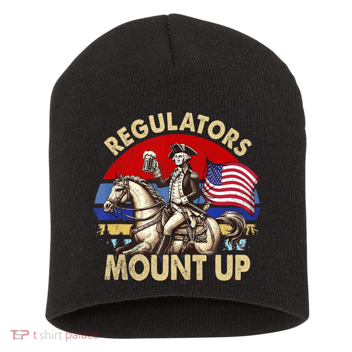 Regulators Mount Up 4th Of July Independence Day Short Acrylic Beanie