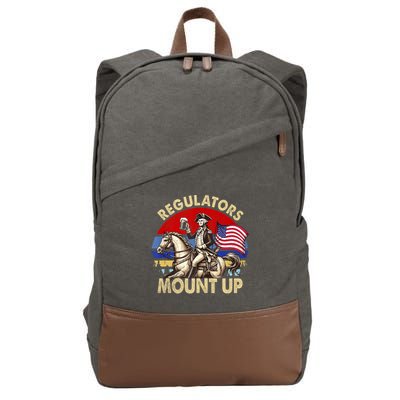 Regulators Mount Up 4th Of July Independence Day Cotton Canvas Backpack