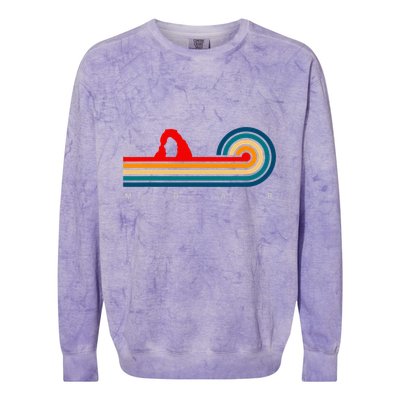 Retro Moab Utah Colorblast Crewneck Sweatshirt