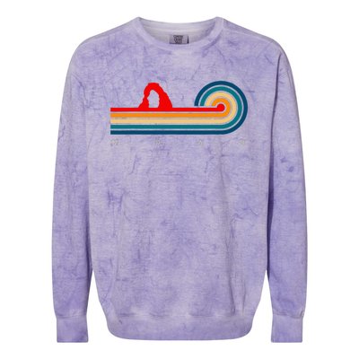 Retro Moab Utah Colorblast Crewneck Sweatshirt