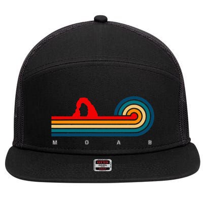 Retro Moab Utah 7 Panel Mesh Trucker Snapback Hat