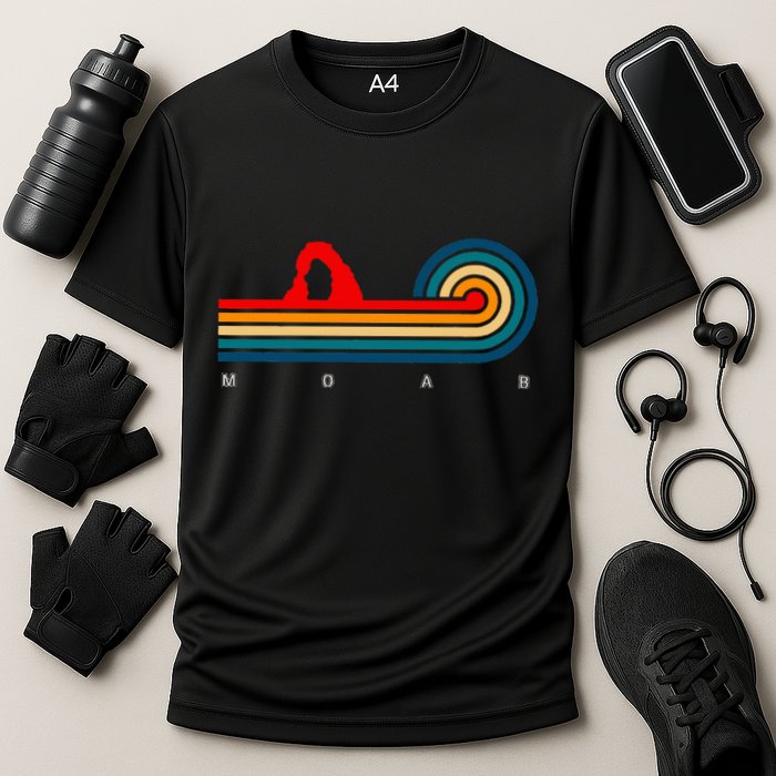 Retro Moab Utah Cooling Performance Crew T-Shirt