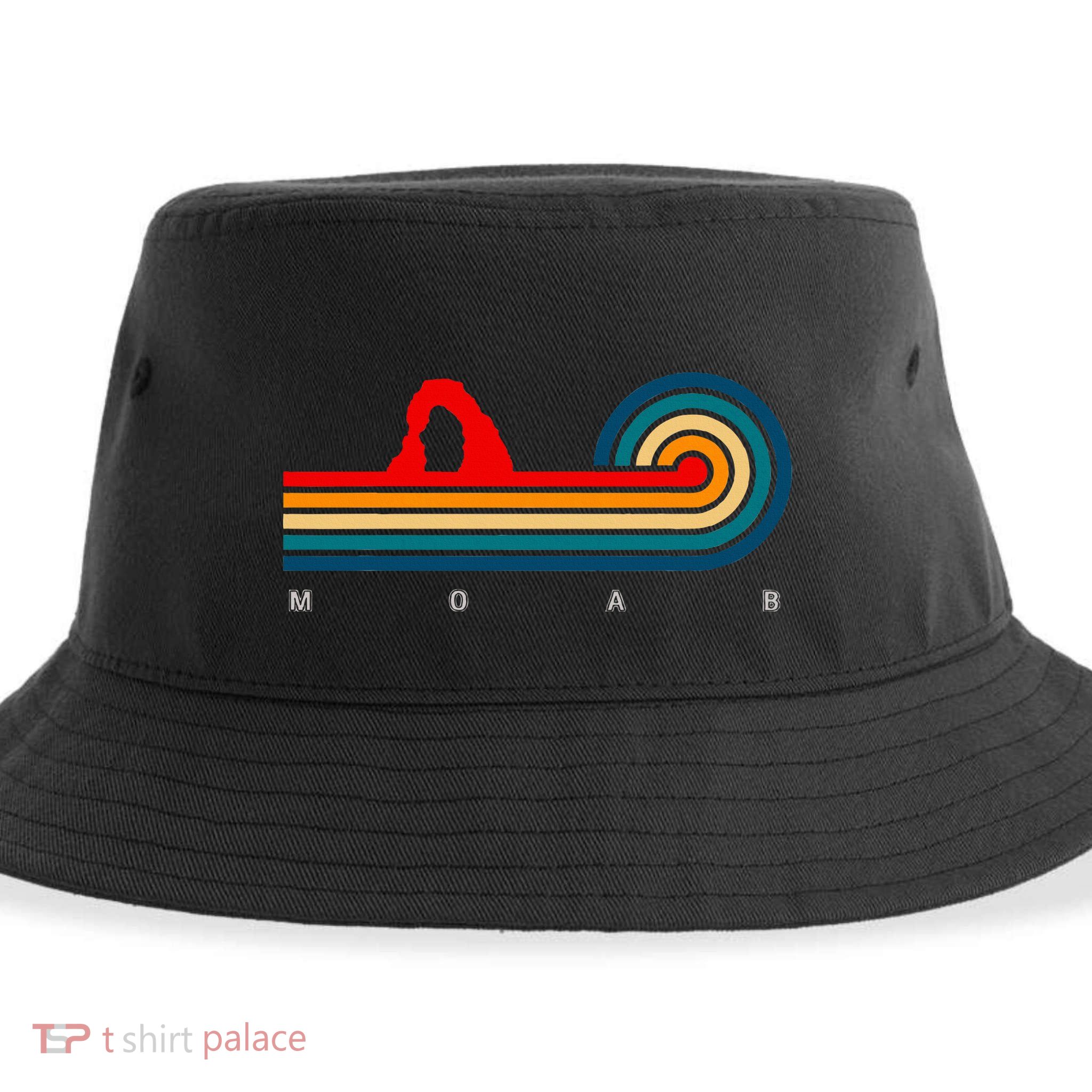 Retro Moab Utah Sustainable Bucket Hat