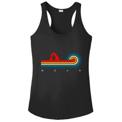 Retro Moab Utah Ladies PosiCharge Competitor Racerback Tank
