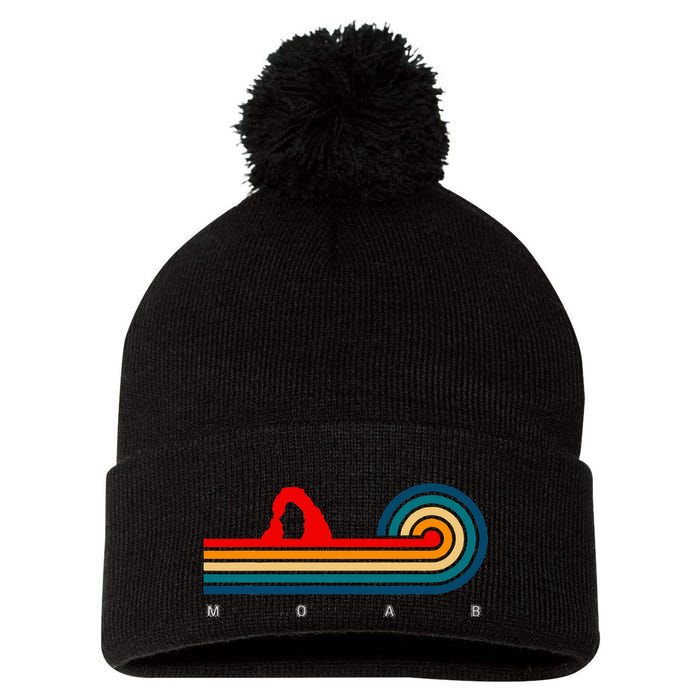 Retro Moab Utah Pom Pom 12in Knit Beanie