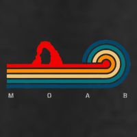 Retro Moab Utah Golf Towel