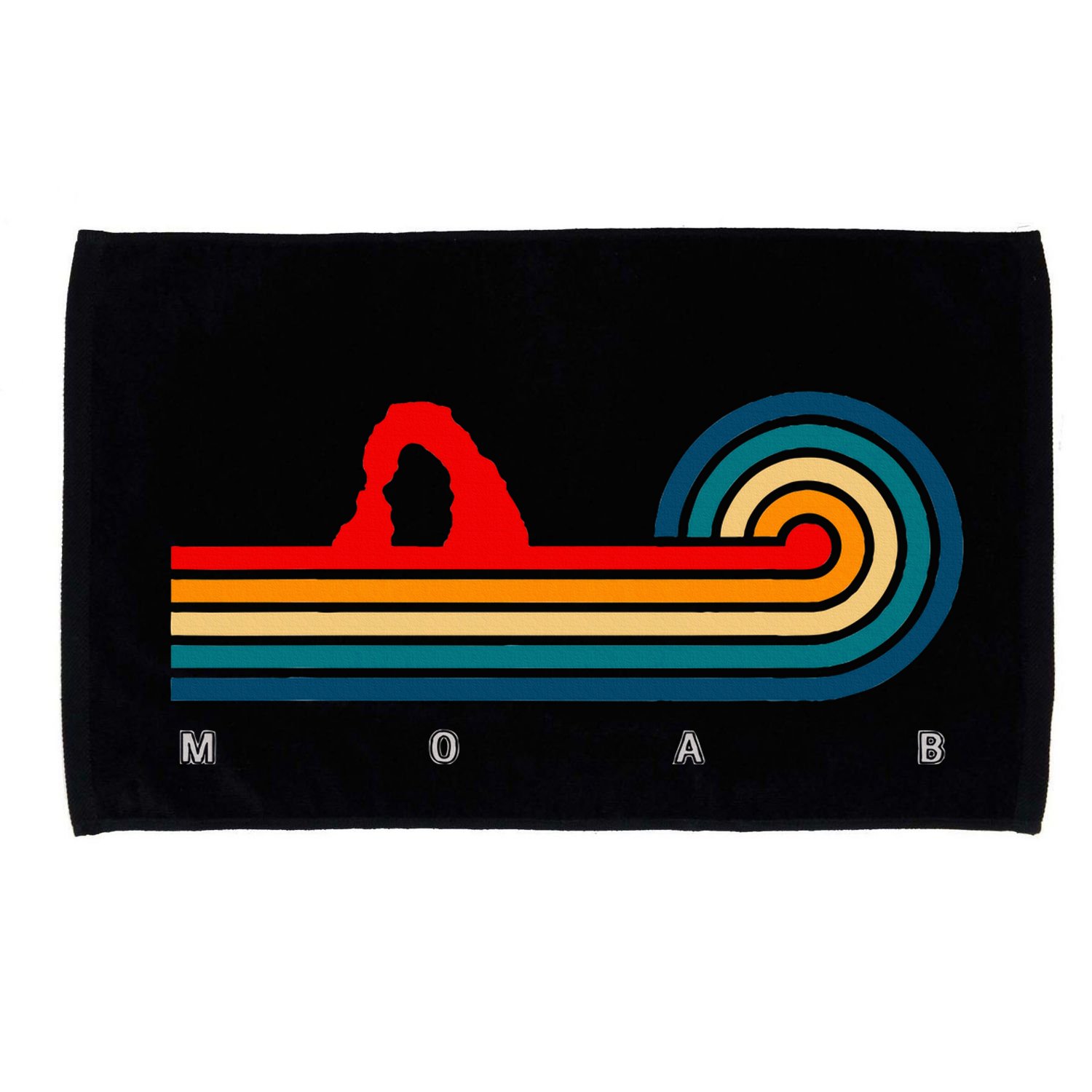 Retro Moab Utah Microfiber Hand Towel