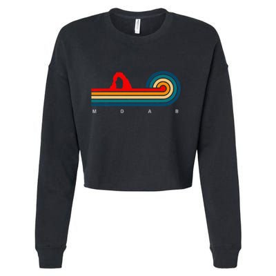 Retro Moab Utah Cropped Pullover Crew