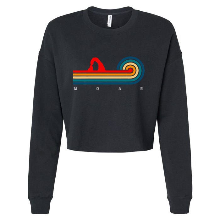 Retro Moab Utah Cropped Pullover Crew