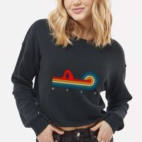 Retro Moab Utah Cropped Pullover Crew