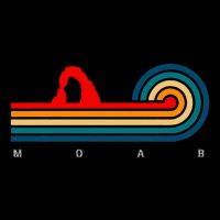Retro Moab Utah Cropped Pullover Crew