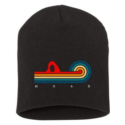 Retro Moab Utah Short Acrylic Beanie