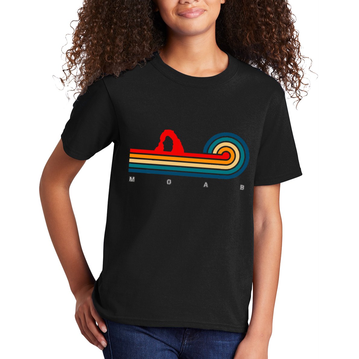 Retro Moab Utah Kids T-Shirt