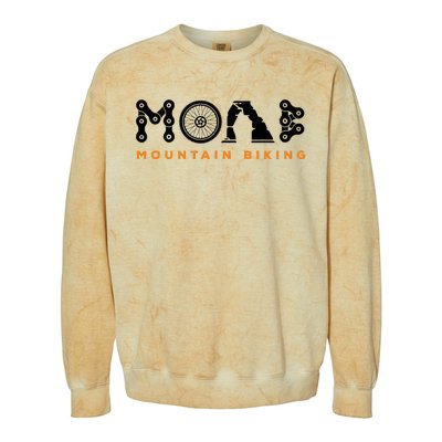 Retro Moab Utah Souvenir Mountain Biking Mtb Trail Riding Colorblast Crewneck Sweatshirt