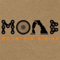 Retro Moab Utah Souvenir Mountain Biking Mtb Trail Riding Cotton Canvas Backpack