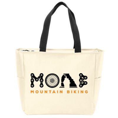Retro Moab Utah Souvenir Mountain Biking Mtb Trail Riding Zip Tote Bag