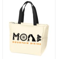 Retro Moab Utah Souvenir Mountain Biking Mtb Trail Riding Zip Tote Bag