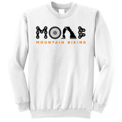 Retro Moab Utah Souvenir Mountain Biking Mtb Trail Riding Sweatshirt