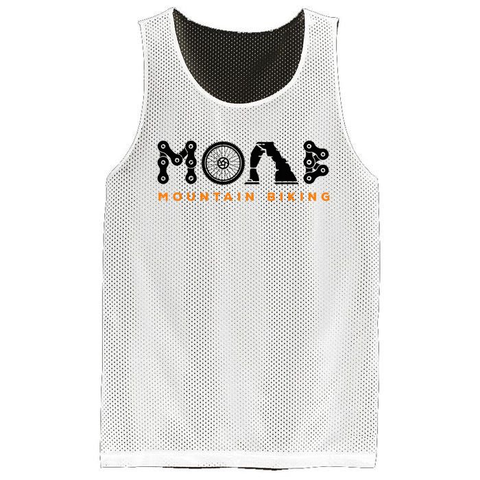 Retro Moab Utah Souvenir Mountain Biking Mtb Trail Riding Mesh Reversible Basketball Jersey Tank