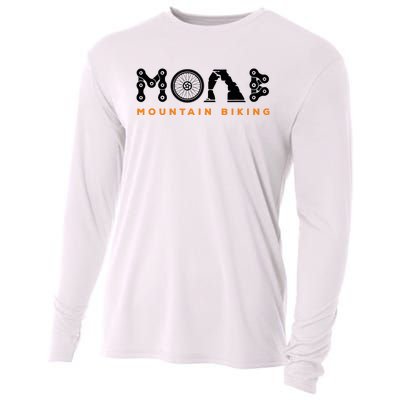 Retro Moab Utah Souvenir Mountain Biking Mtb Trail Riding Cooling Performance Long Sleeve Crew