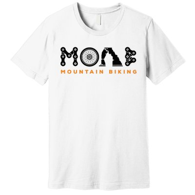 Retro Moab Utah Souvenir Mountain Biking Mtb Trail Riding Premium T-Shirt