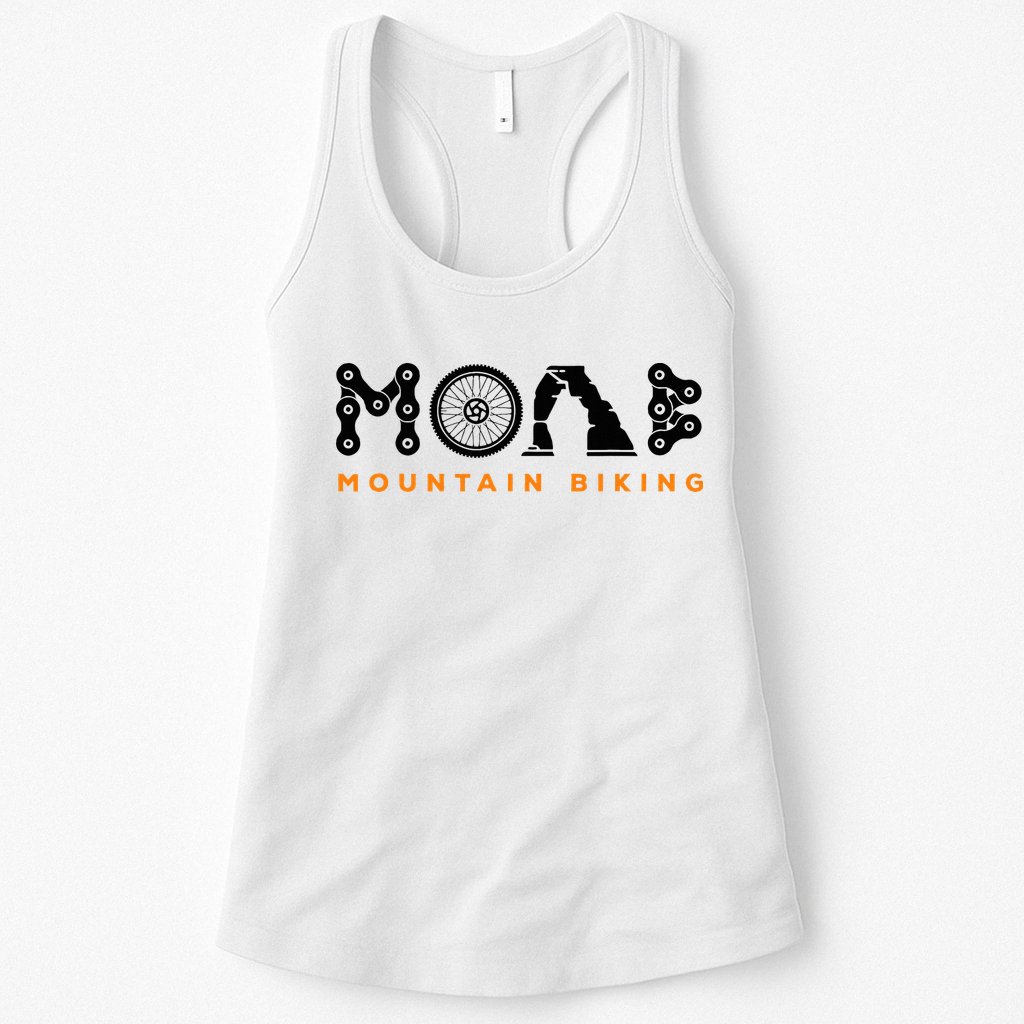 Retro Moab Utah Souvenir Mountain Biking Mtb Trail Riding Womens Tank Top