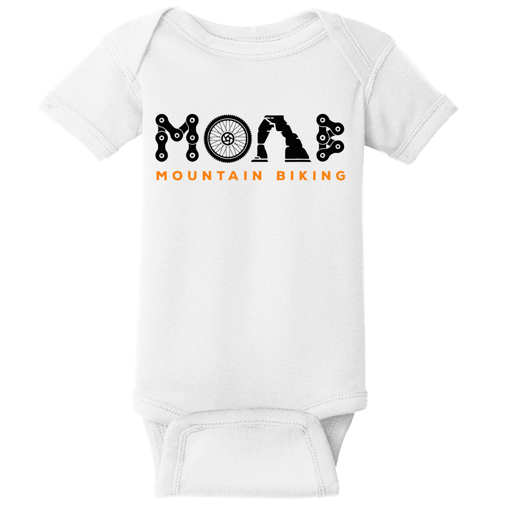 Retro Moab Utah Souvenir Mountain Biking Mtb Trail Riding Baby Bodysuit