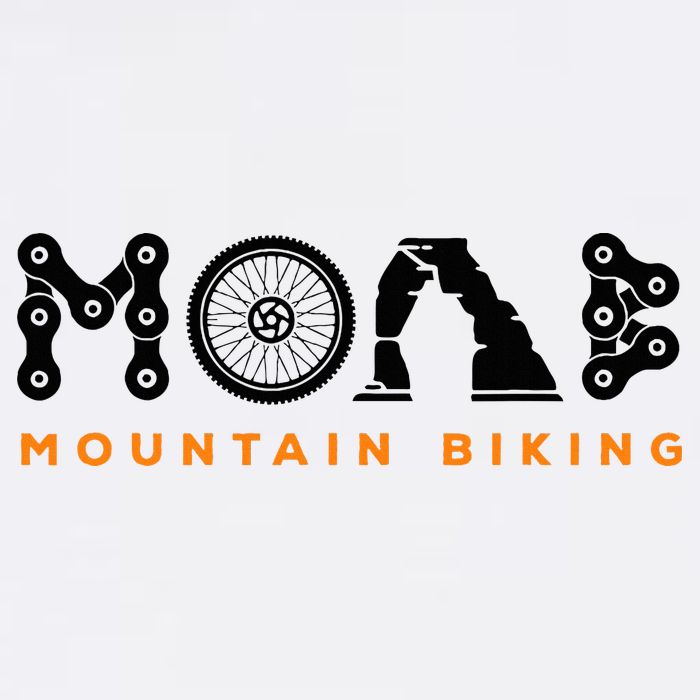 Retro Moab Utah Souvenir Mountain Biking Mtb Trail Riding Cropped Pullover Crew
