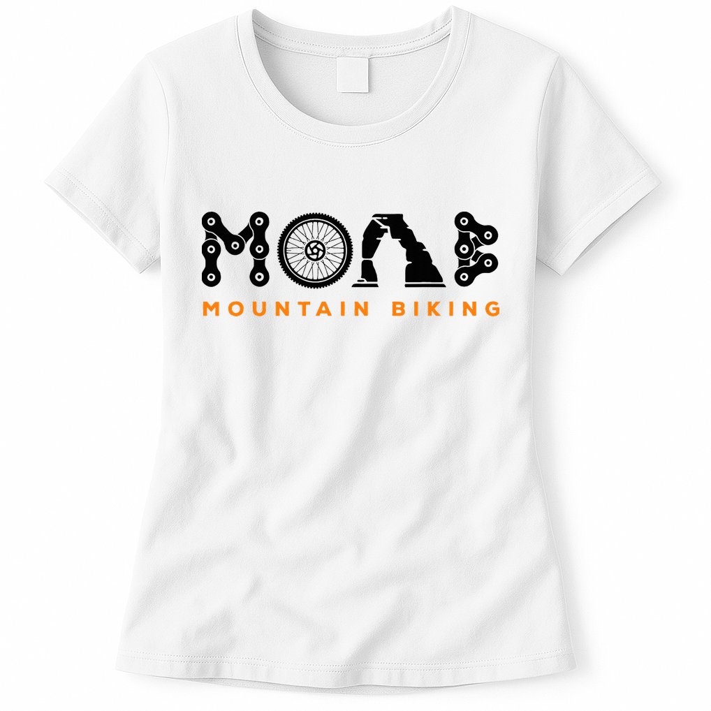 Retro Moab Utah Souvenir Mountain Biking Mtb Trail Riding Womens T-Shirt