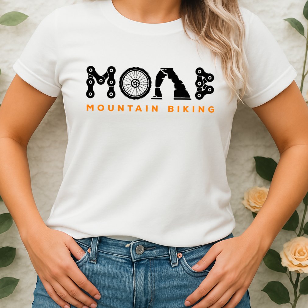 Retro Moab Utah Souvenir Mountain Biking Mtb Trail Riding Womens T-Shirt