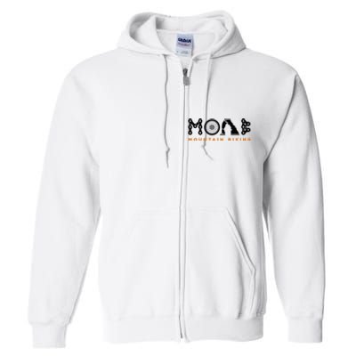 Retro Moab Utah Souvenir Mountain Biking Mtb Trail Riding Full Zip Hoodie