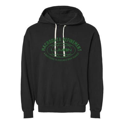Retro Macrodata Vintage Refinet Lumon Garment-Dyed Fleece Hoodie